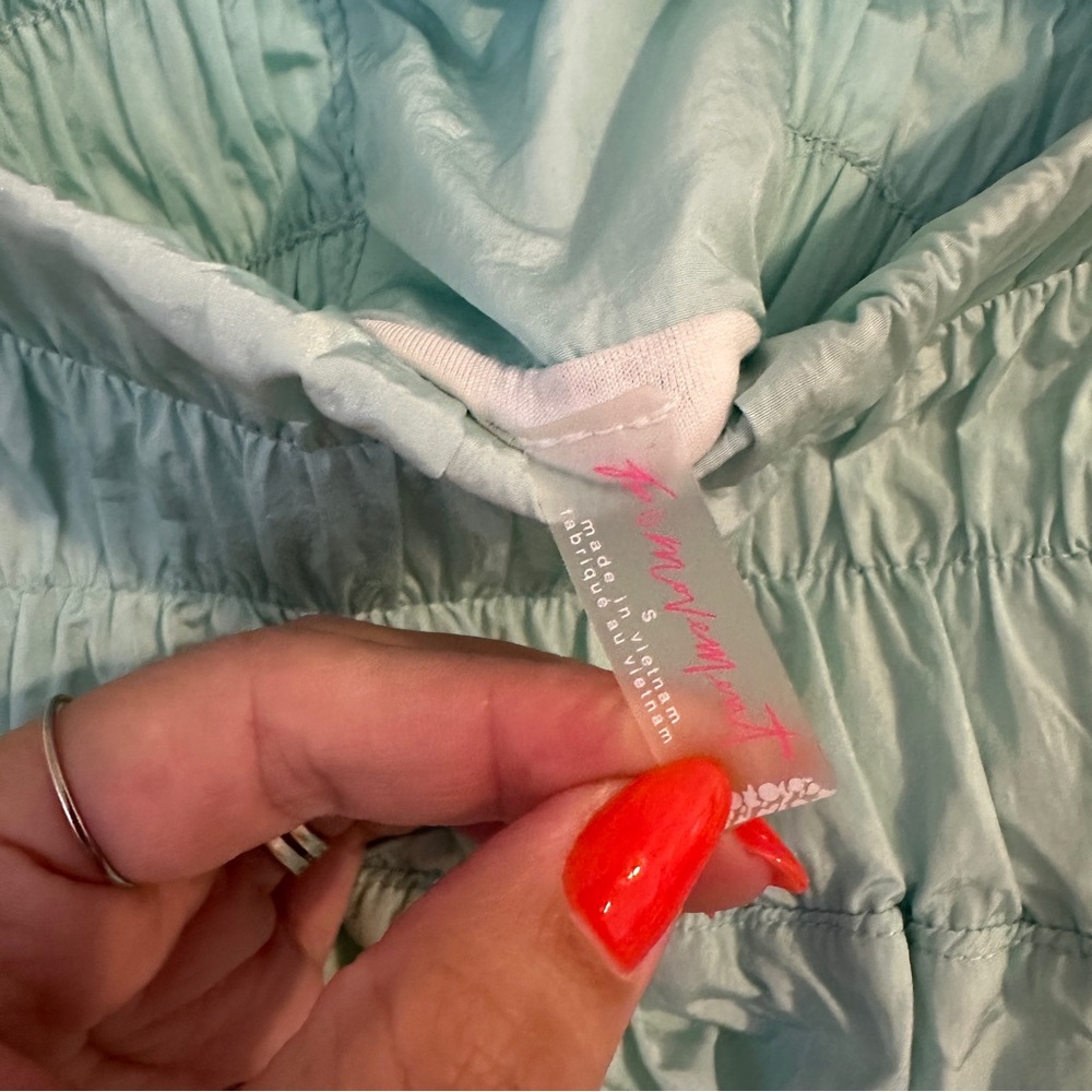 FP Movement by Free People High Waist Icy Mint Green The Way Home Shorts Size S - Picture 3 of 6